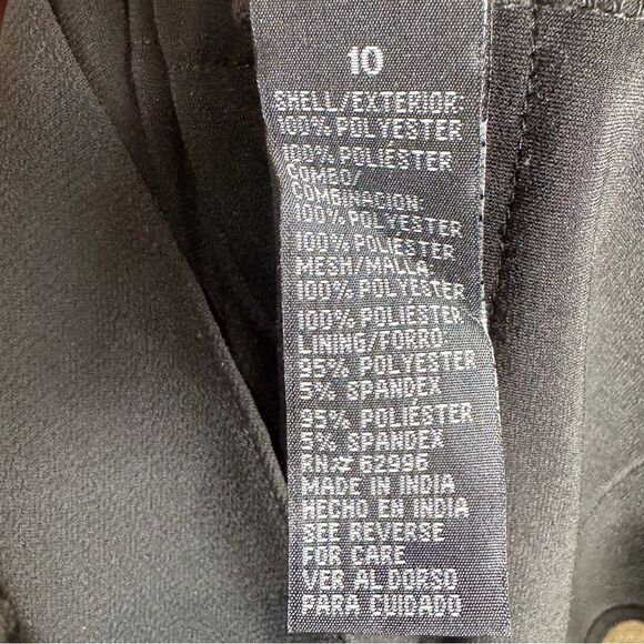 Scarlett Nite black and cream tiered cocktail dress size 10 - Picture 6 of 7